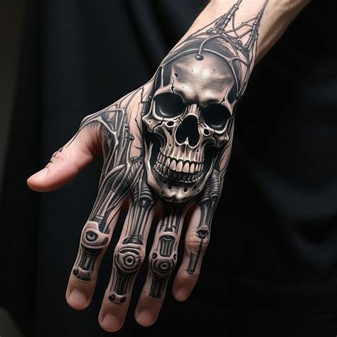 tattooing hand